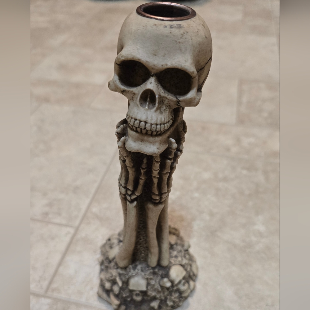 Summit Collection - Skull Candle Holder